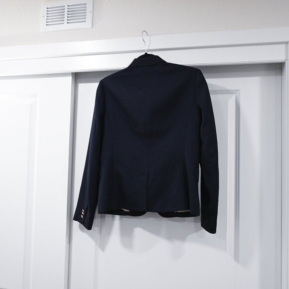 J. Crew Size 6 Navy Wool Schoolboy Preppy Blazer - Picture 6 of 8
